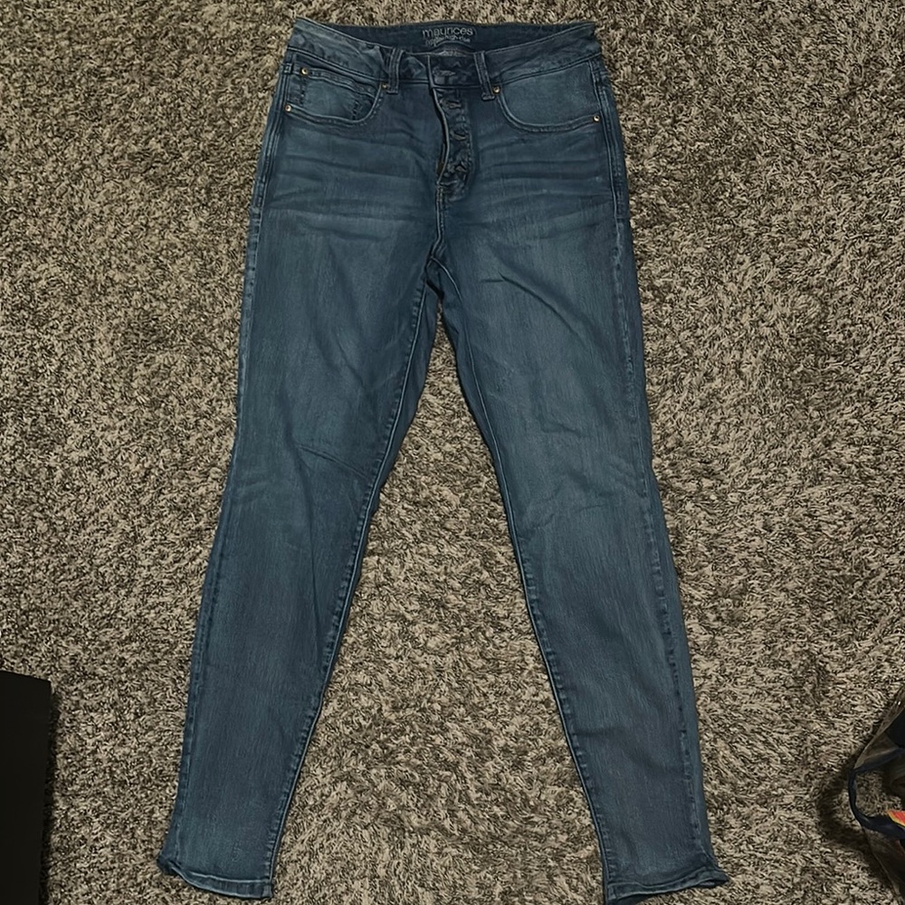 Maurices Blue Skinny Jeans with Stretch